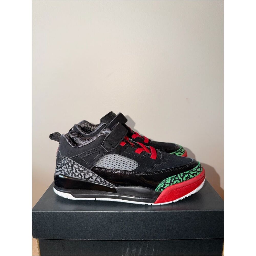 Air Jordan Spizike Low PS Black Varsity Red FQ3951-060 Size 2.5Y
